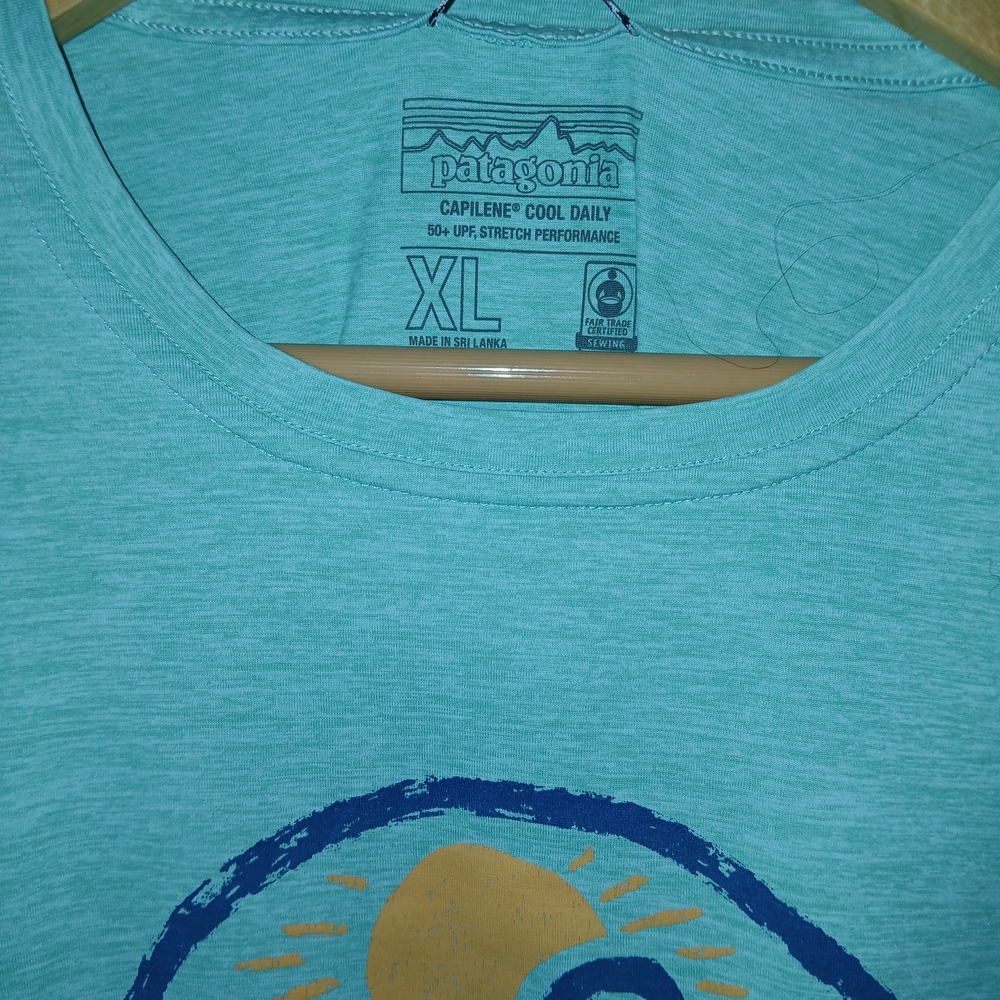 Patagonia Light Blue Short Sleeve Tee - Picture 2 of 2